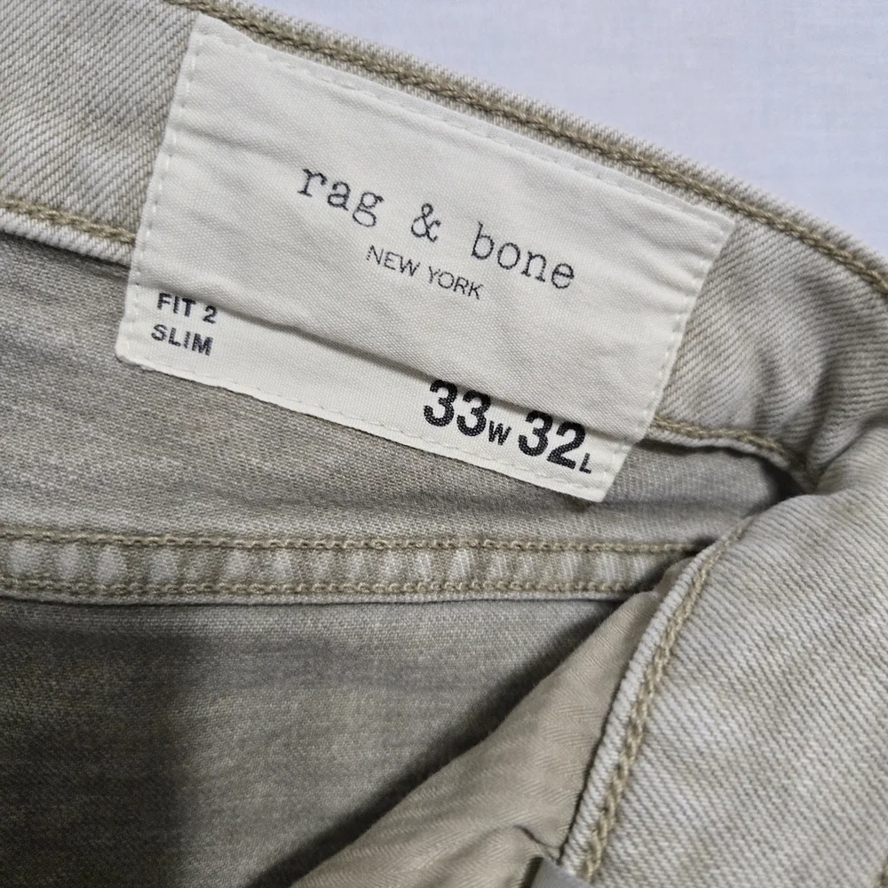 Rag & Bone Tan Chino Pants Classic Cotton Twill